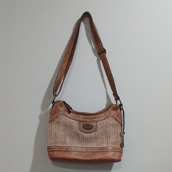 boc Handbags - BOC Tan and Brown Women's Shoulder Bag Excellent Cond. All Man Made Materials